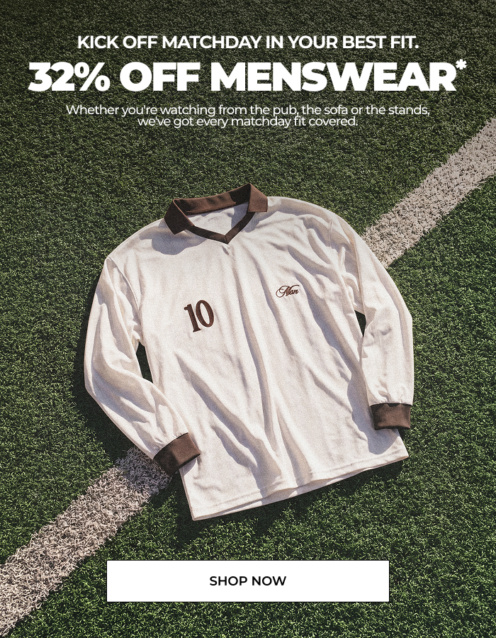 32% OFF MENSWEAR 