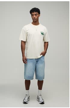Ecru Oversized Monaco Racing T-Shirt