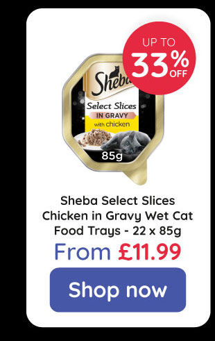 Sheba Select Slices Cat Food Tray with Chicken in Gravy 85g