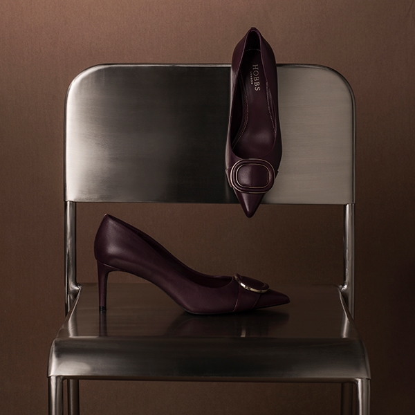 Martie Leather Court Shoes
