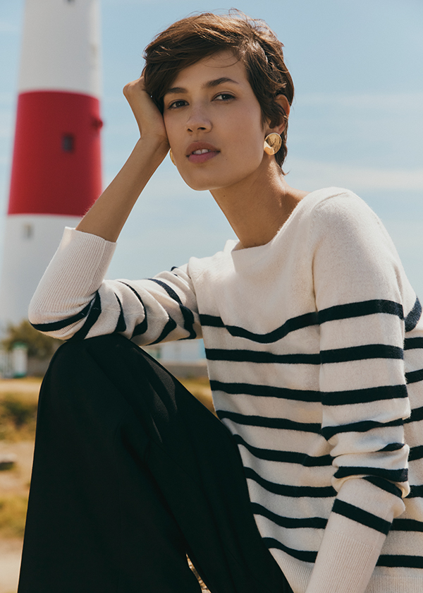 Larina Cashmere Stripe Jumper