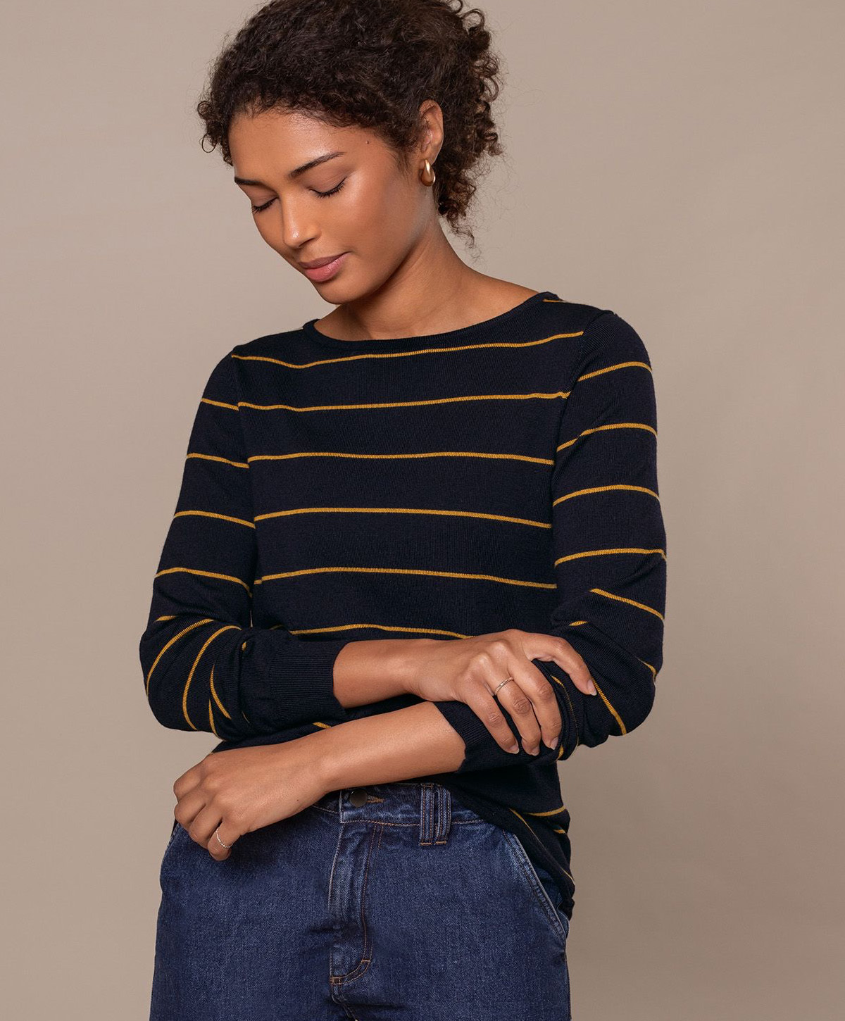 Merino Fine Knit Boat Neck Jumper
