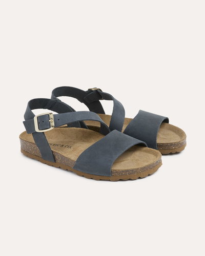 Leather Asymmetric Strap Sandals