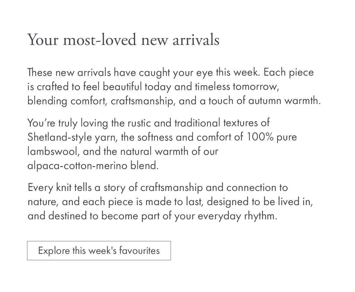 Your most-loved new arrivals