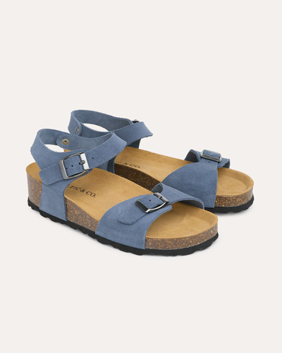 Low Wedge Double Buckle Sandals