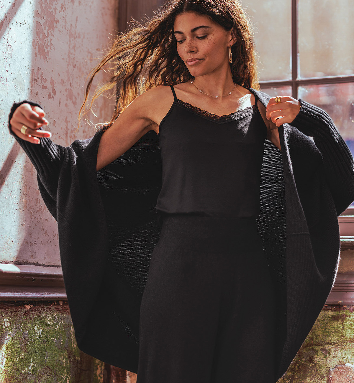 Supersoft Cocoon Cardigan (black)