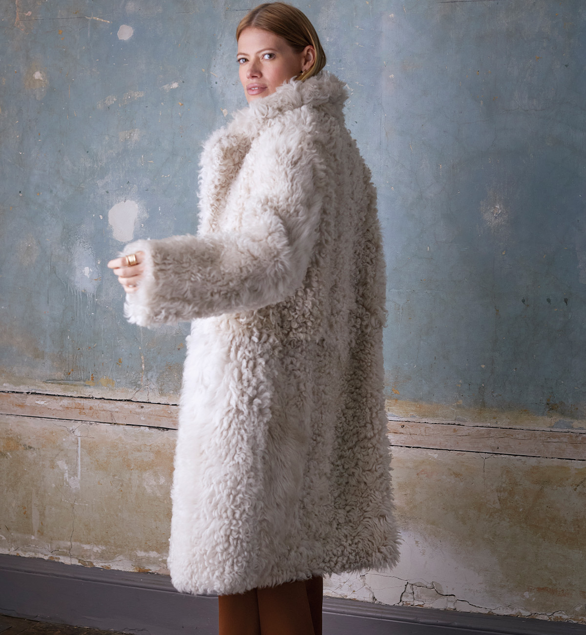Reversible Curly Toscana Coat