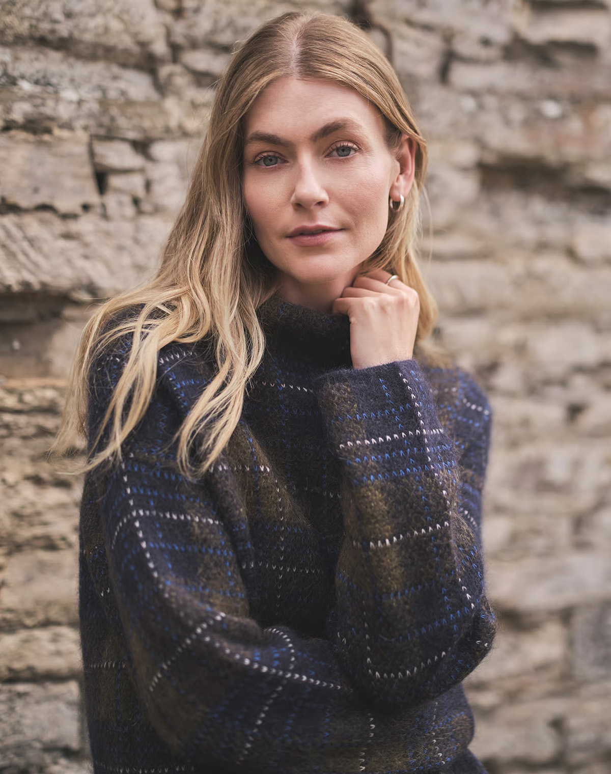 Mohair Check Tunic