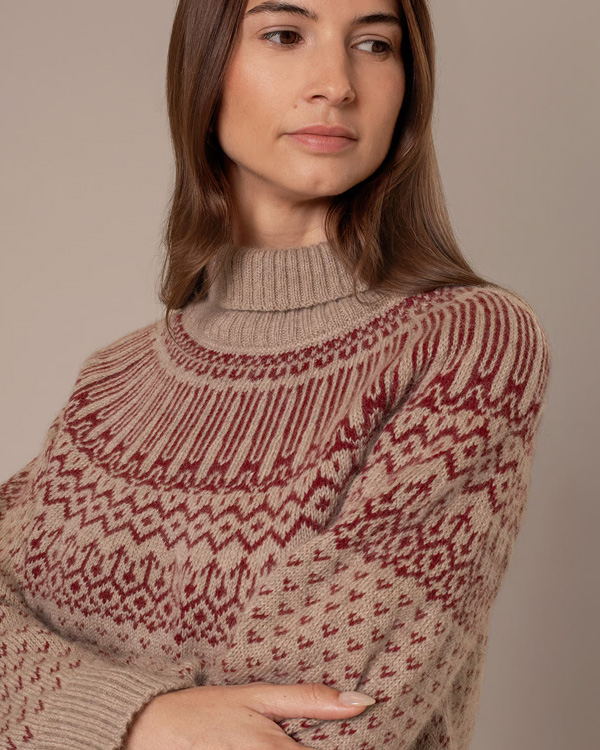 Heritage Fair Isle Roll Neck Jumper