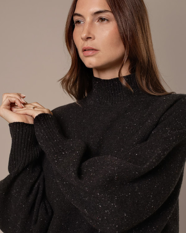 Luxe Flecked Dolman Jumper