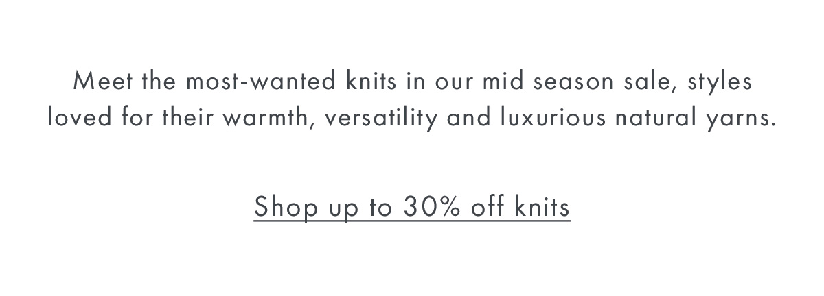 Mid season sale knits