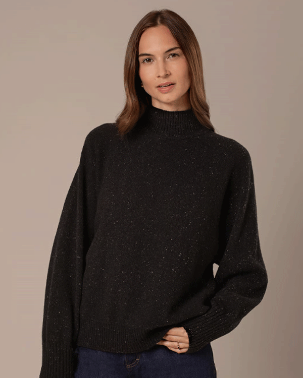 Luxe Flecked Dolman Jumper