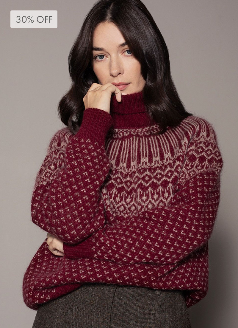 Heritage Fair Isle Roll Neck Jumper
