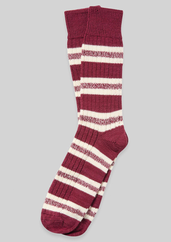 Men's Merino Cotton Stripe Socks
