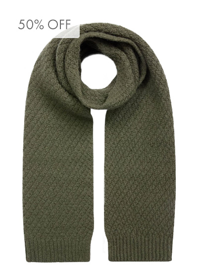 British Gansey Stitch Scarf