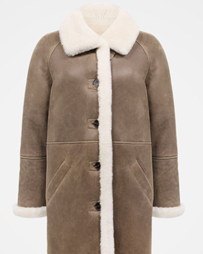 Classic Sheepskin Overcoat