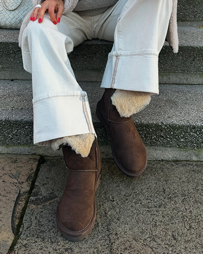 Fold Down Sheepskin Boots