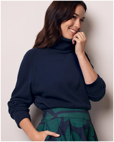 Supersoft Slouch Roll Neck Jumper