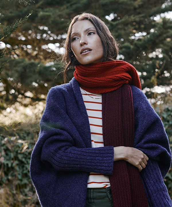 Lambswool Colourblock Scarf