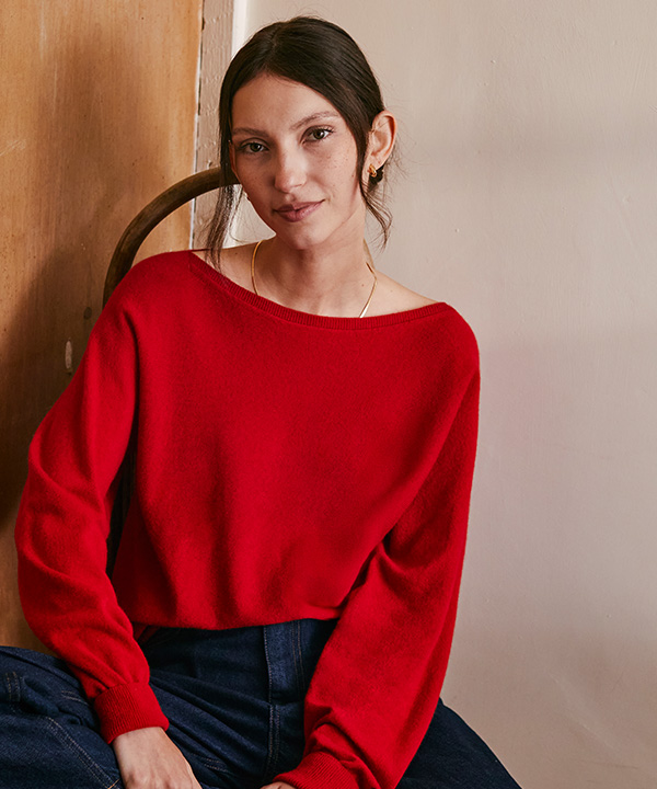 Supersoft Slash Neck Jumper