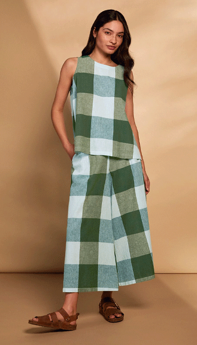 Wide Leg Ankle Grazer Trousers