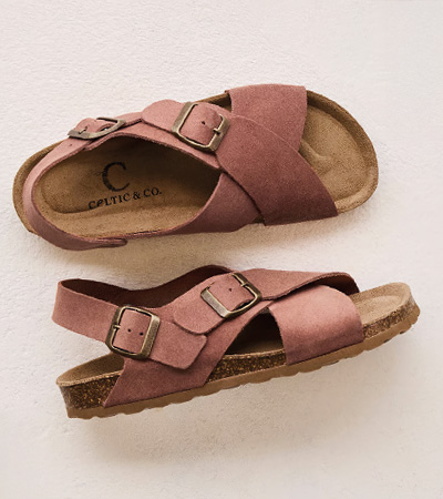 Crossover Buckle Sandals