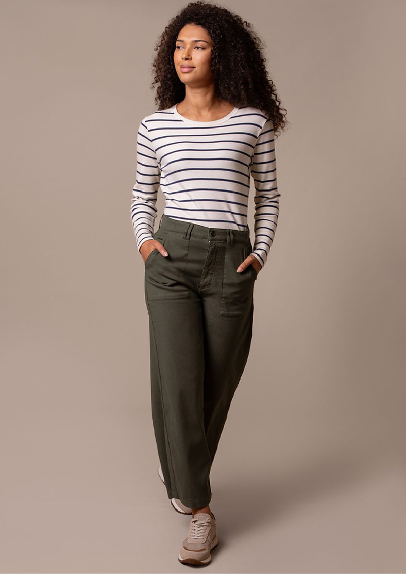 Wide Leg Cropped Trousers