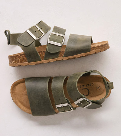 Triple Strap Sandals