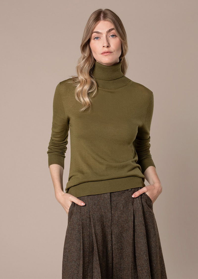 Merino Roll Neck Jumper