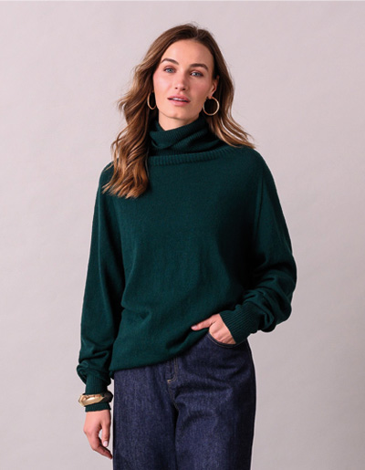 Supersoft Slouch Roll Neck Jumper