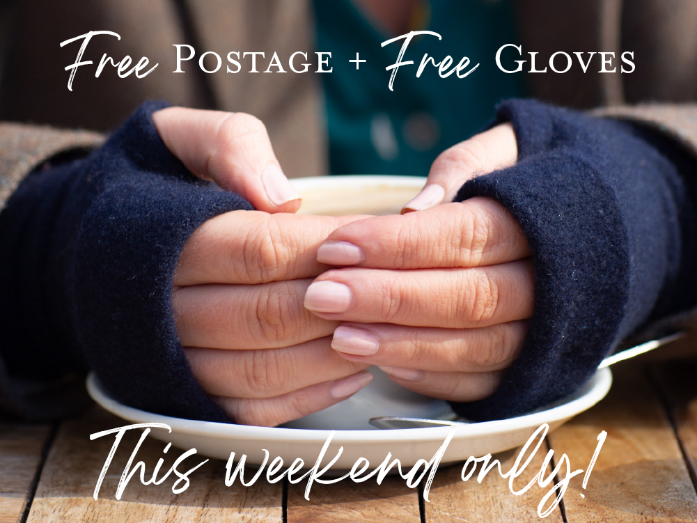 Free postage + Free gloves this weekend only