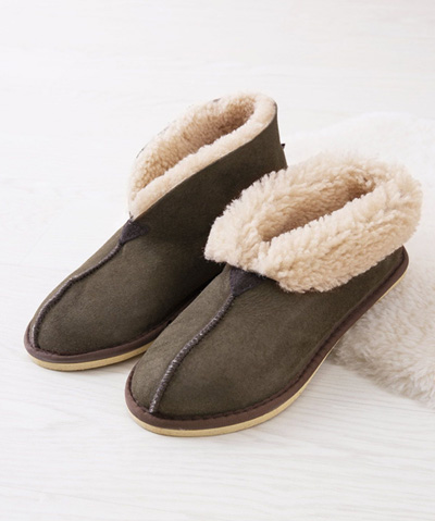 Sheepskin Bootee Slippers