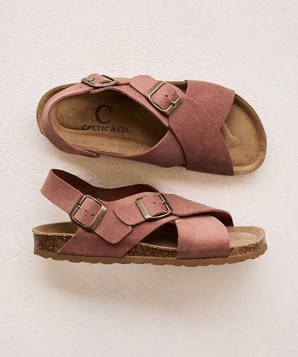 Crossover Buckle Sandals