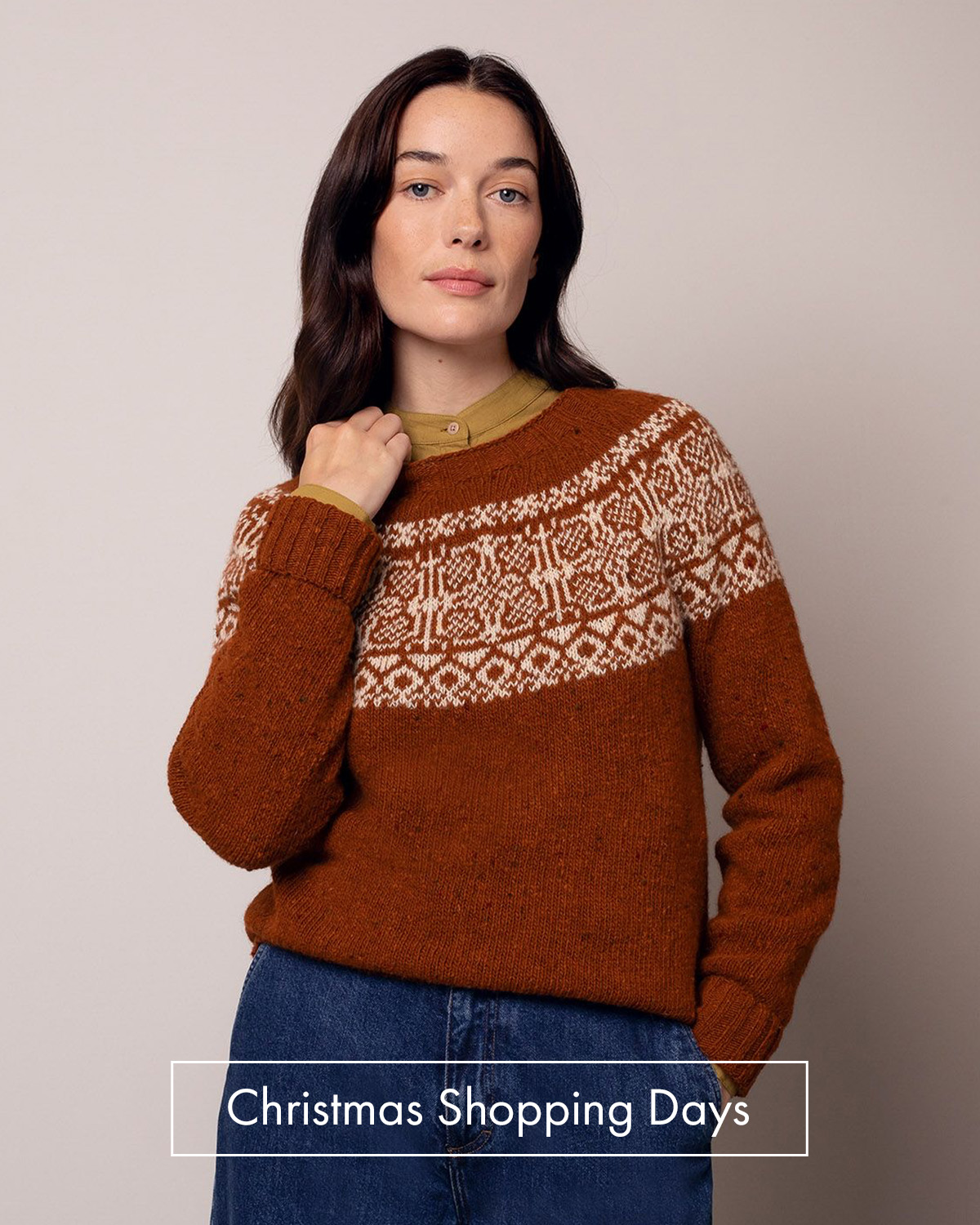 Donegal Vintage Jacquard Jumper