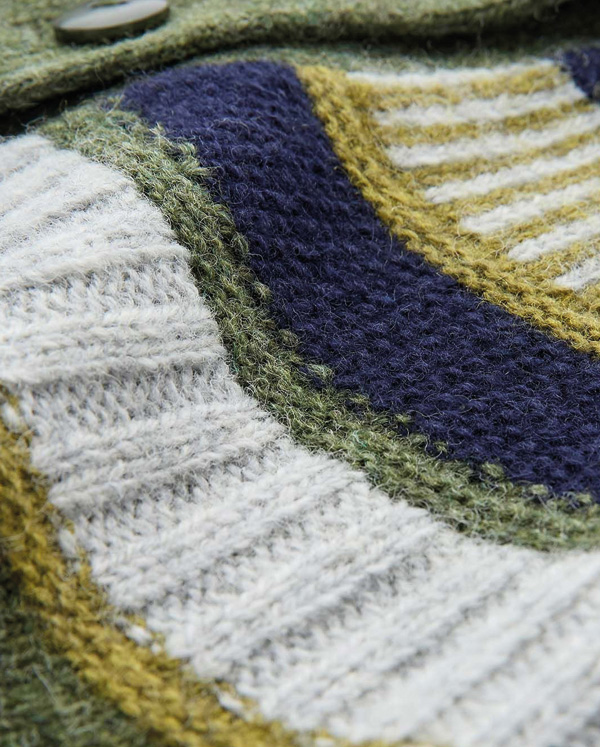 Shetland Statement Yoke Cardigan