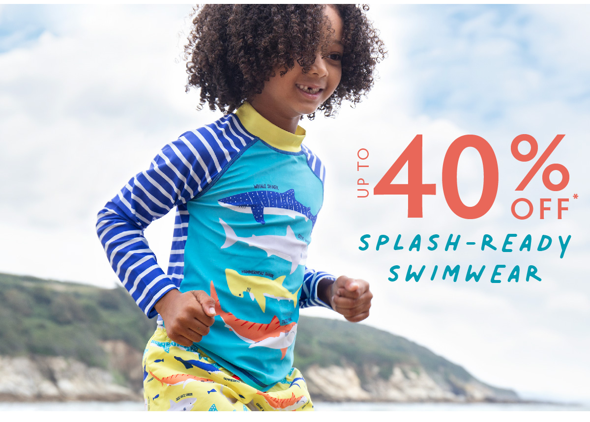 Up to 40% off Splash-Ready Swimwear