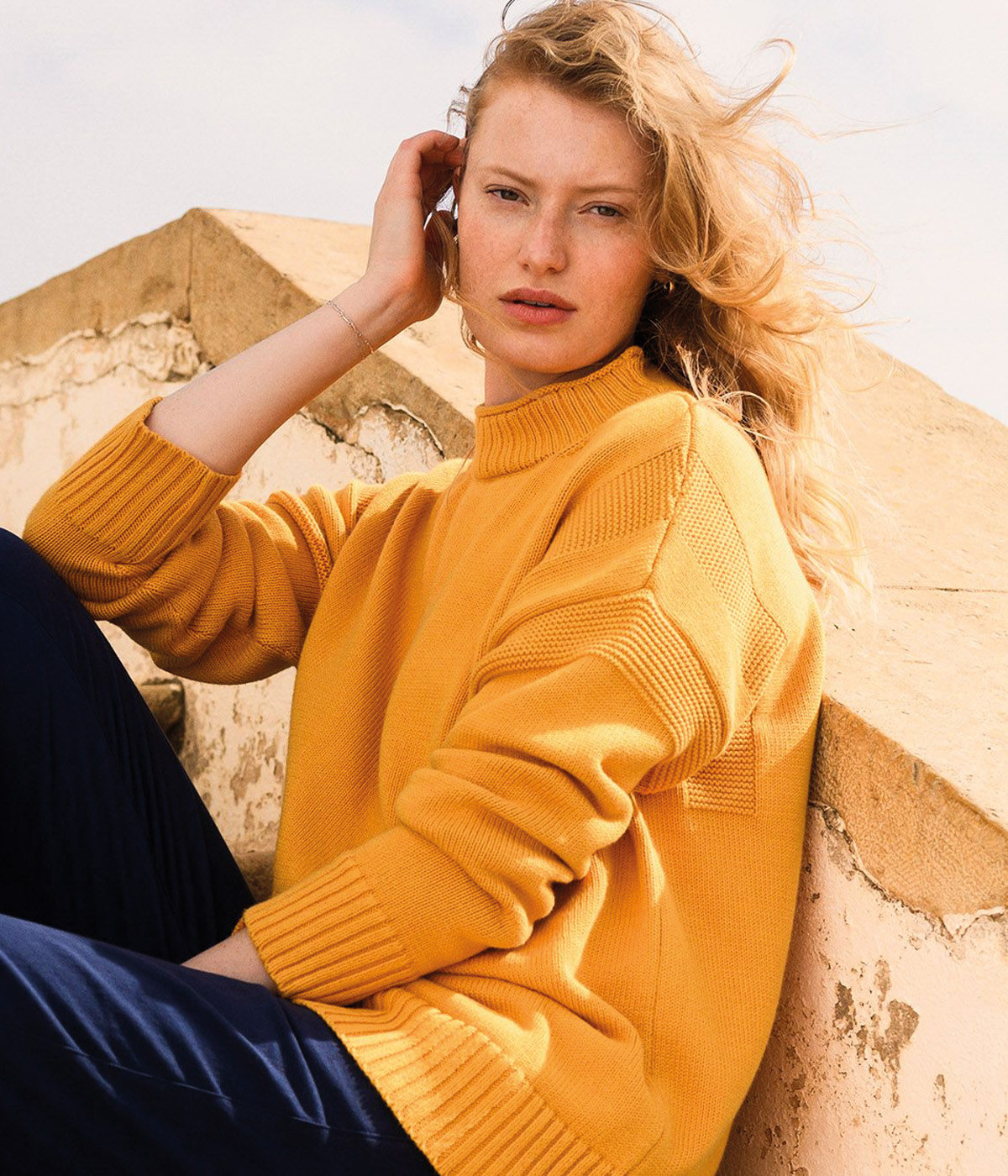 Purl Detail Gansey Jumper