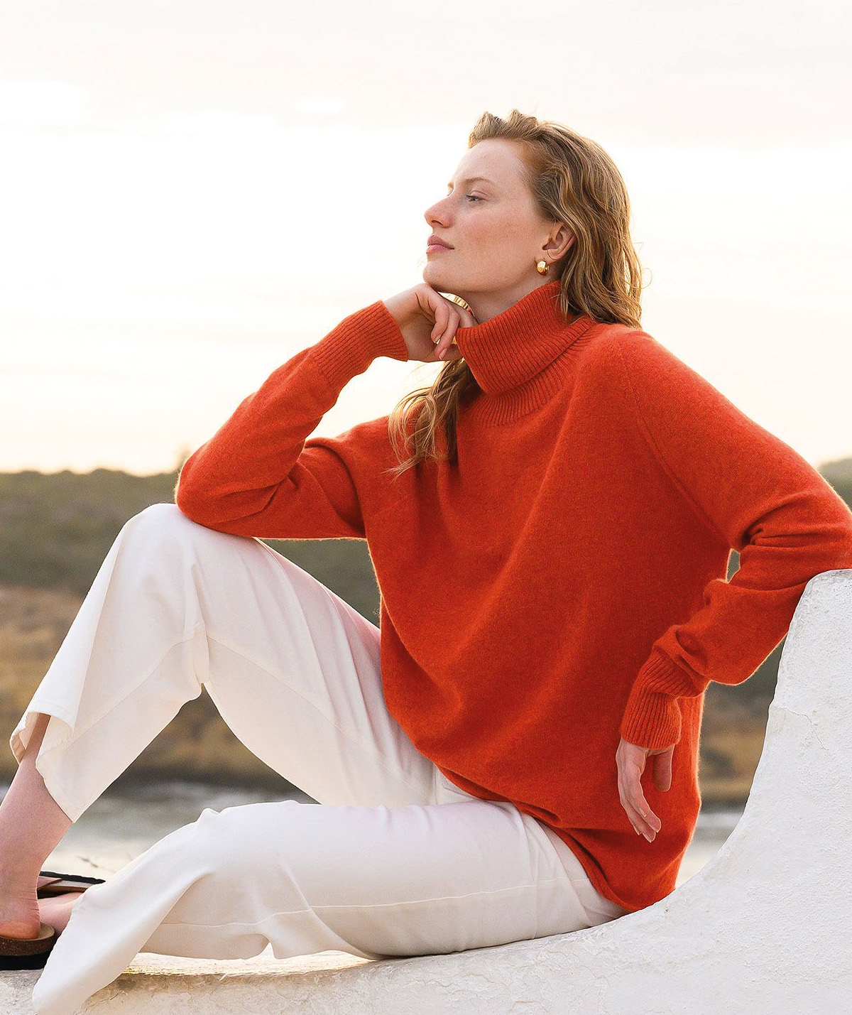 Supersoft Slouch Roll Neck Jumper