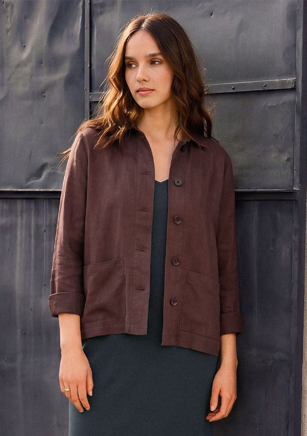 Pure Linen Boxy Jacket