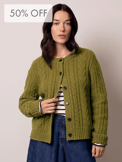 Merino Cable Cardigan