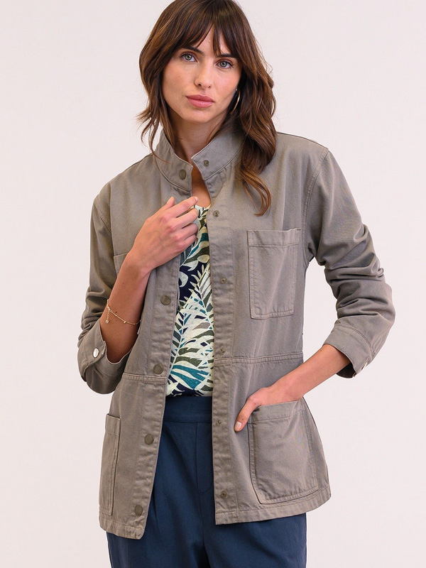Canvas Safari Jacket (taupe)