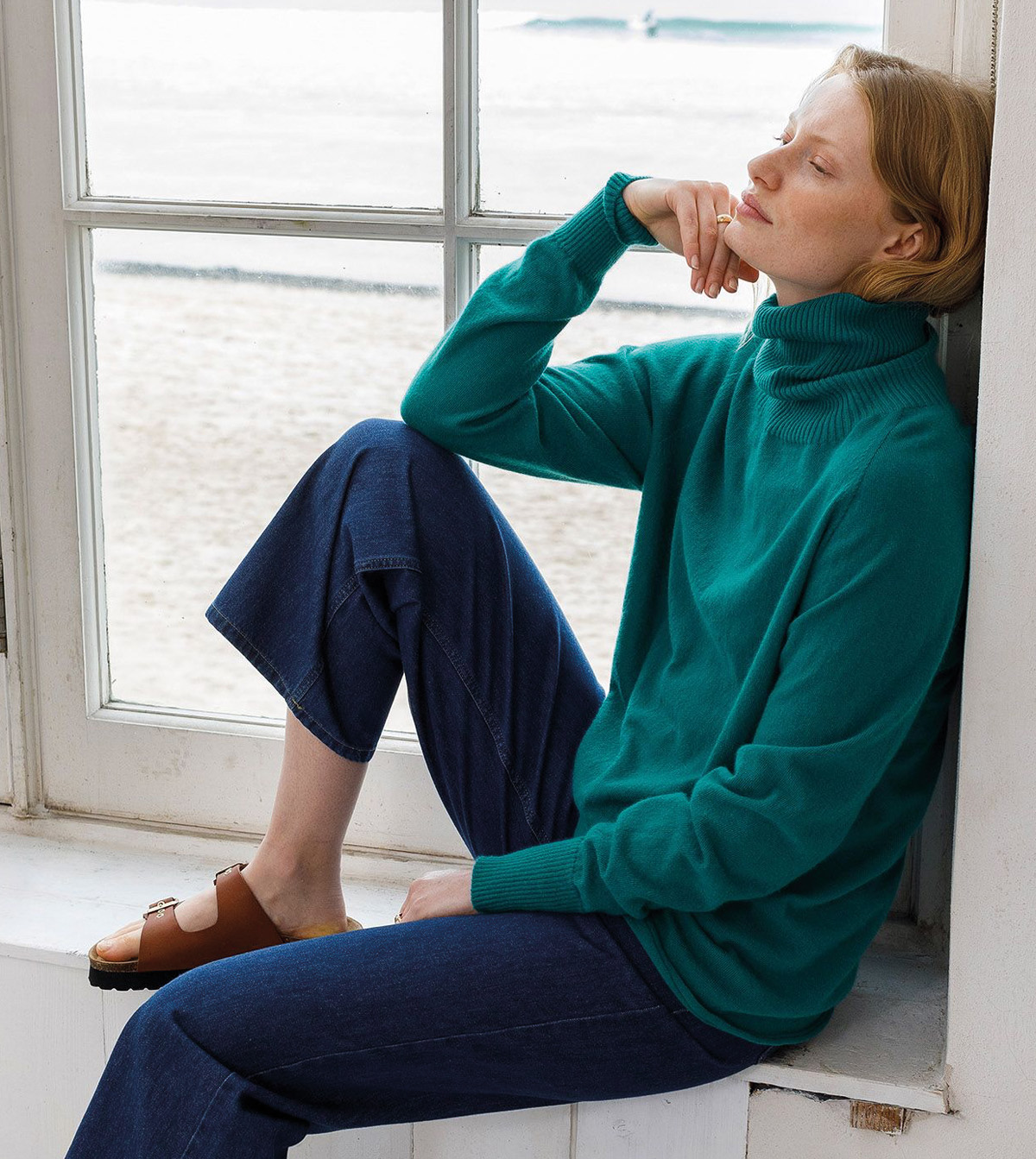 Supersoft Slouch Roll Neck Jumper