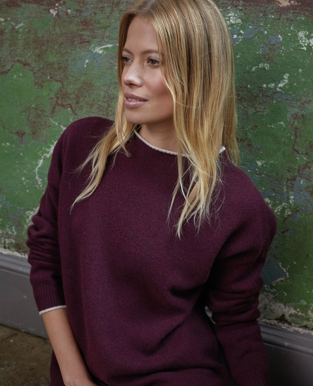 Felted Funnel Neck Jumper