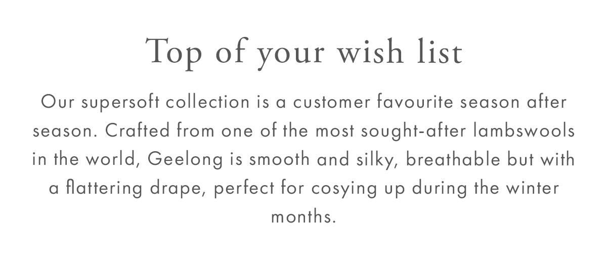 Top of your wish list
