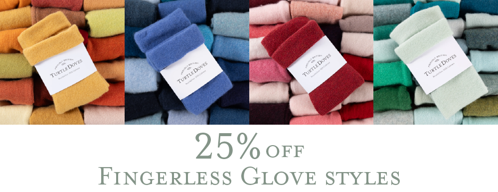 25% off fingerless glove styles