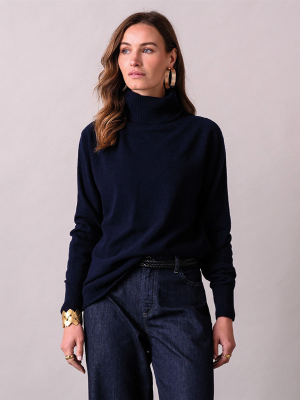 Supersoft Slouch Roll Neck Jumper