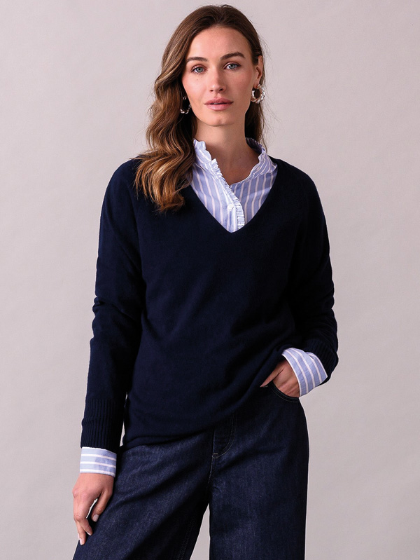 Supersoft Slouch V Neck Jumper