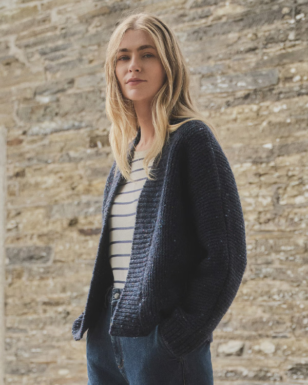 Donegal Garter Stitch Cardigan