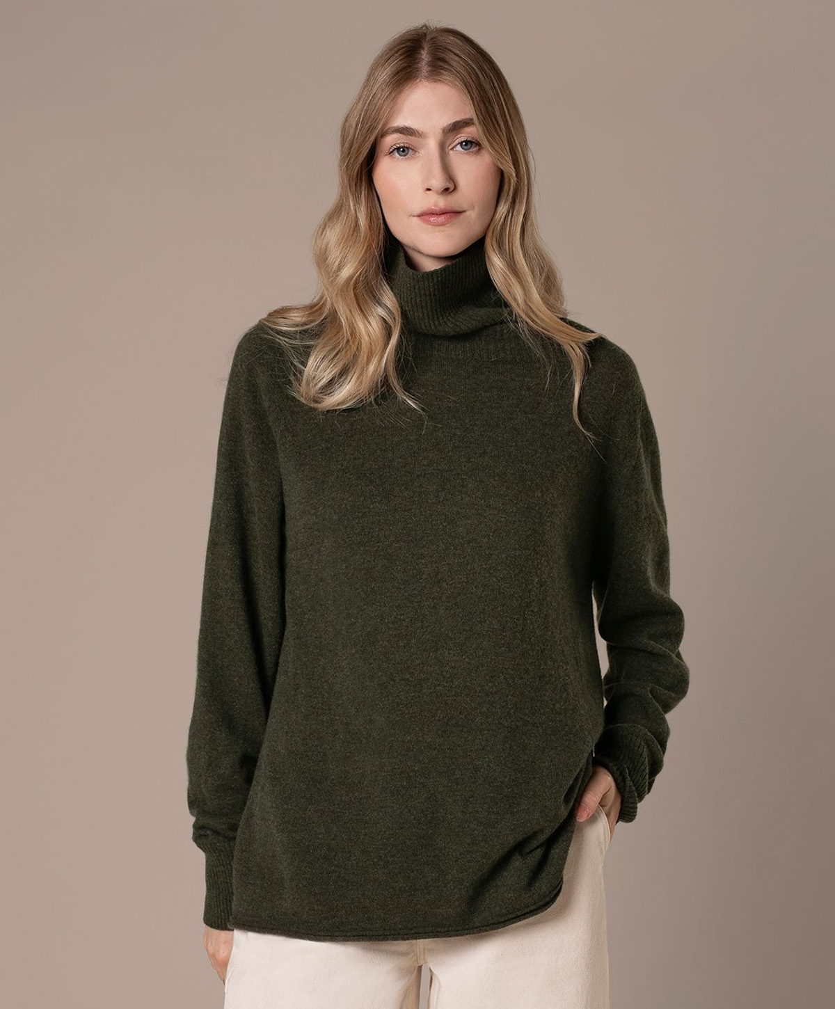Supersoft Slouch Roll Neck Jumper