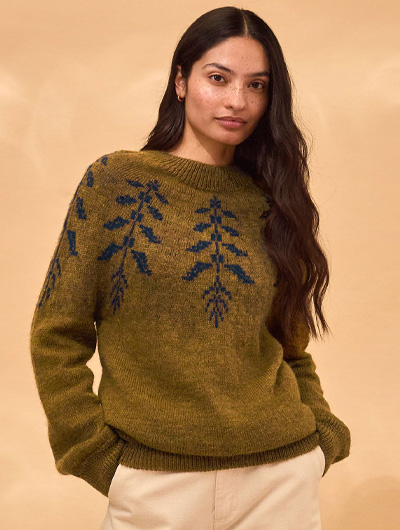 Botanical Yoke Jumper
